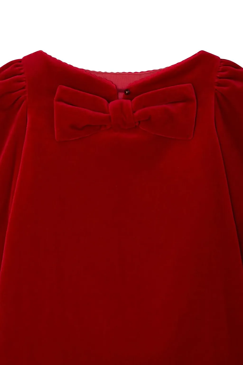 Bonpoint Long-Sleeved Velvet Dress