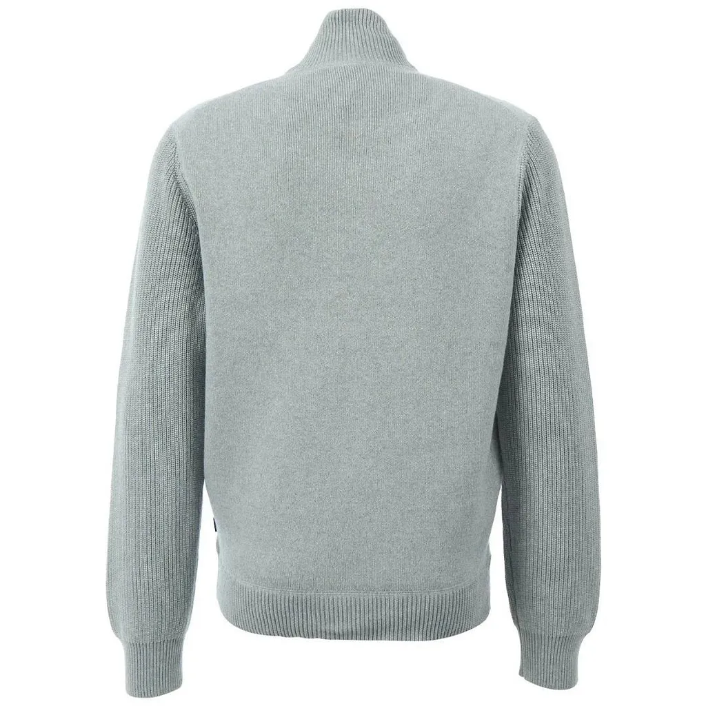 Boss Hugo Boss Zip-Up Cable-Knit Cardigan