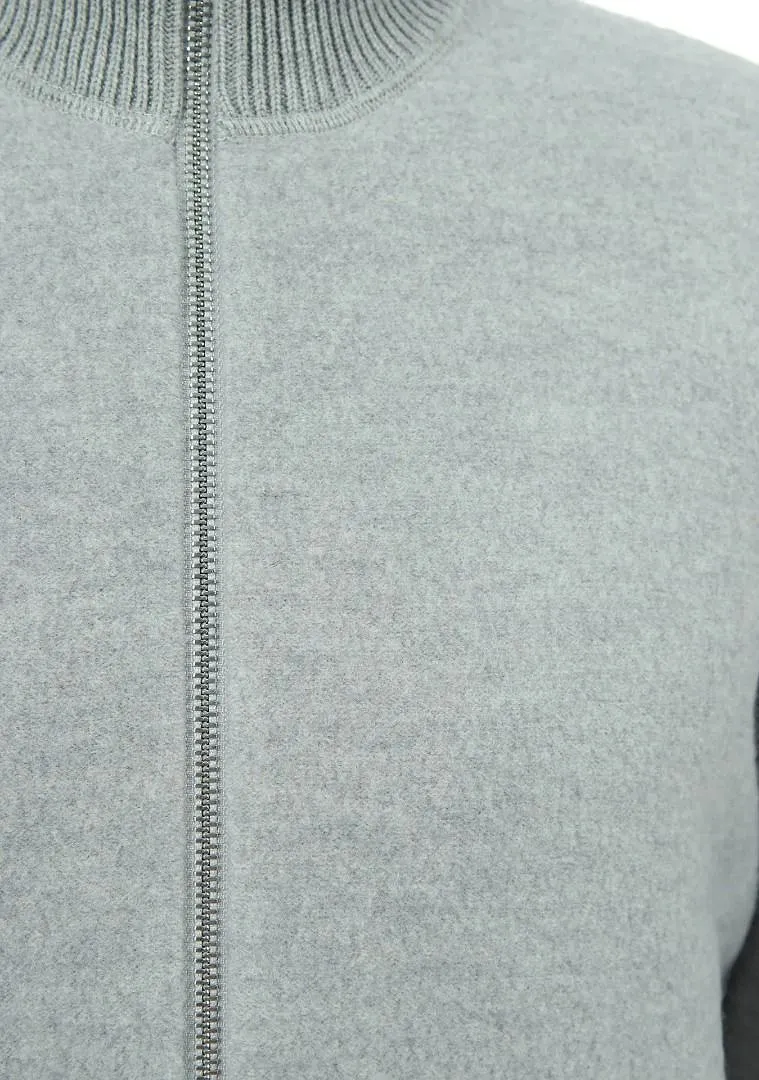 Boss Hugo Boss Zip-Up Cable-Knit Cardigan