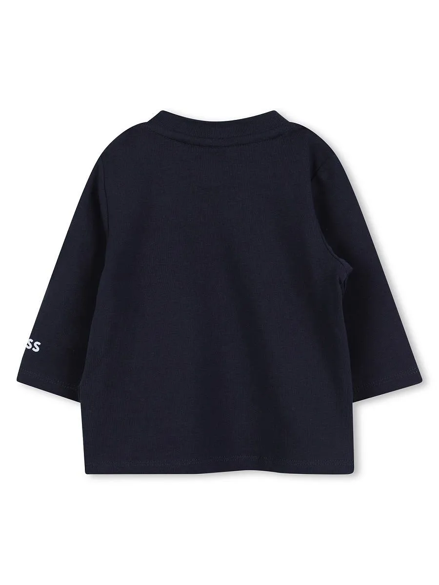 Hugo Boss Kids Logo Long Sleeved T-Shirt