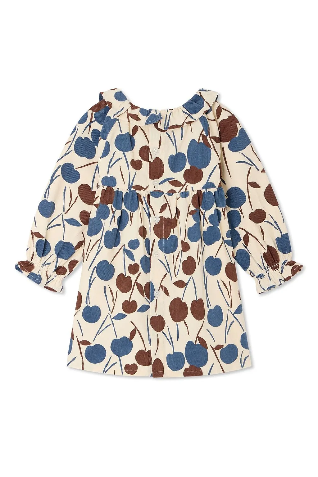 Bonpoint Melyssa Cherry Printed Velvet Dress