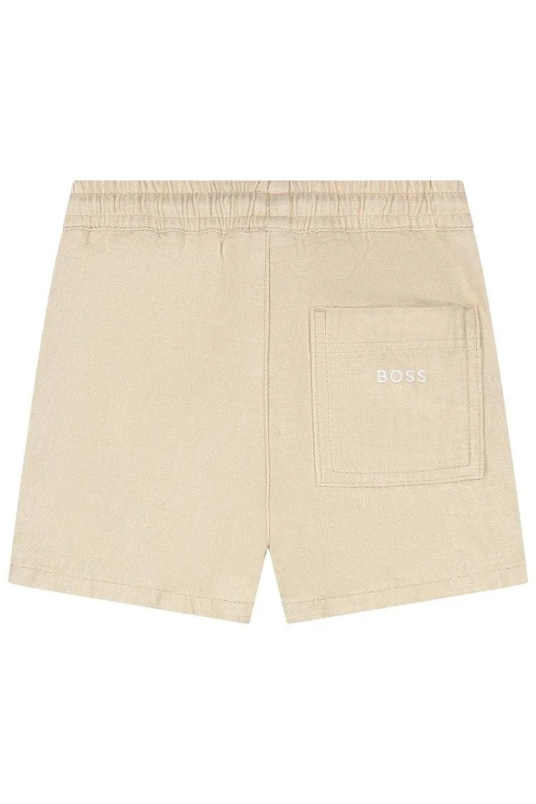 Boss Kids Logo Embroidered Drawstring Shorts