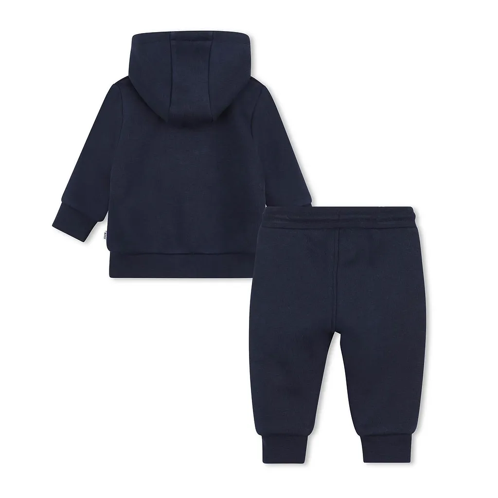 Boss Kids Logo-Patch Zip-Up Tracksuit