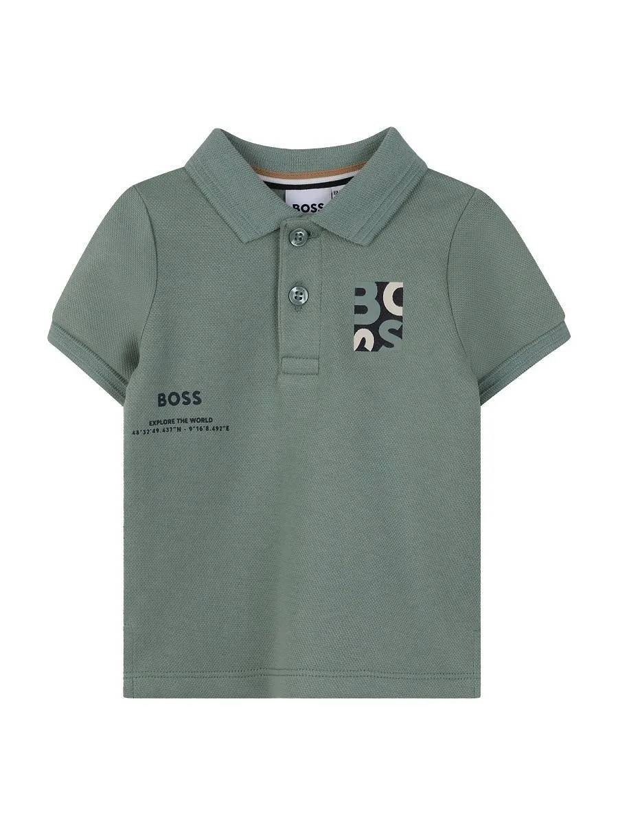 Hugo Boss Kids Logo Artwork Polo Shirt
