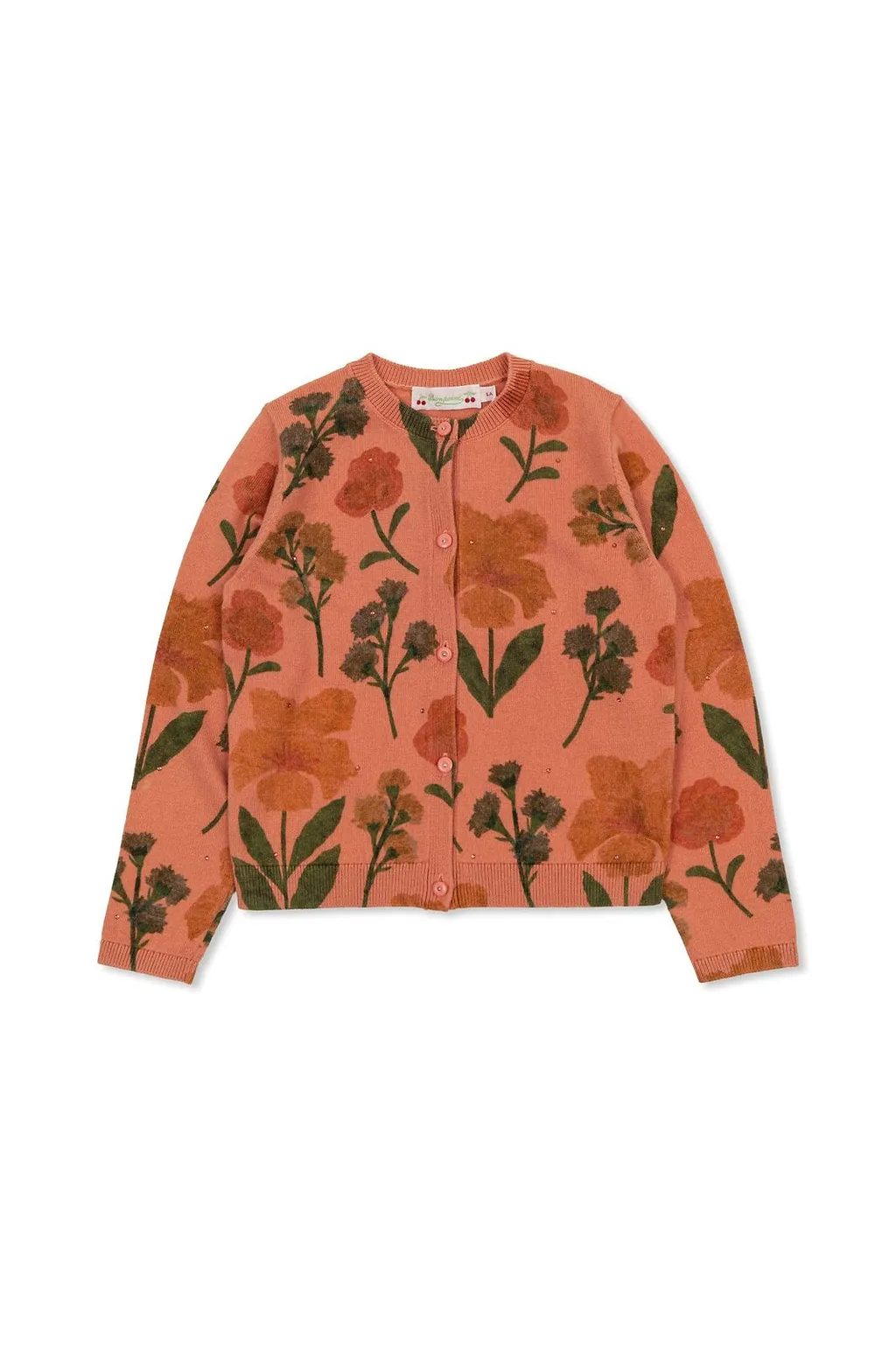 Bonpoint Mina Floral Cardigan