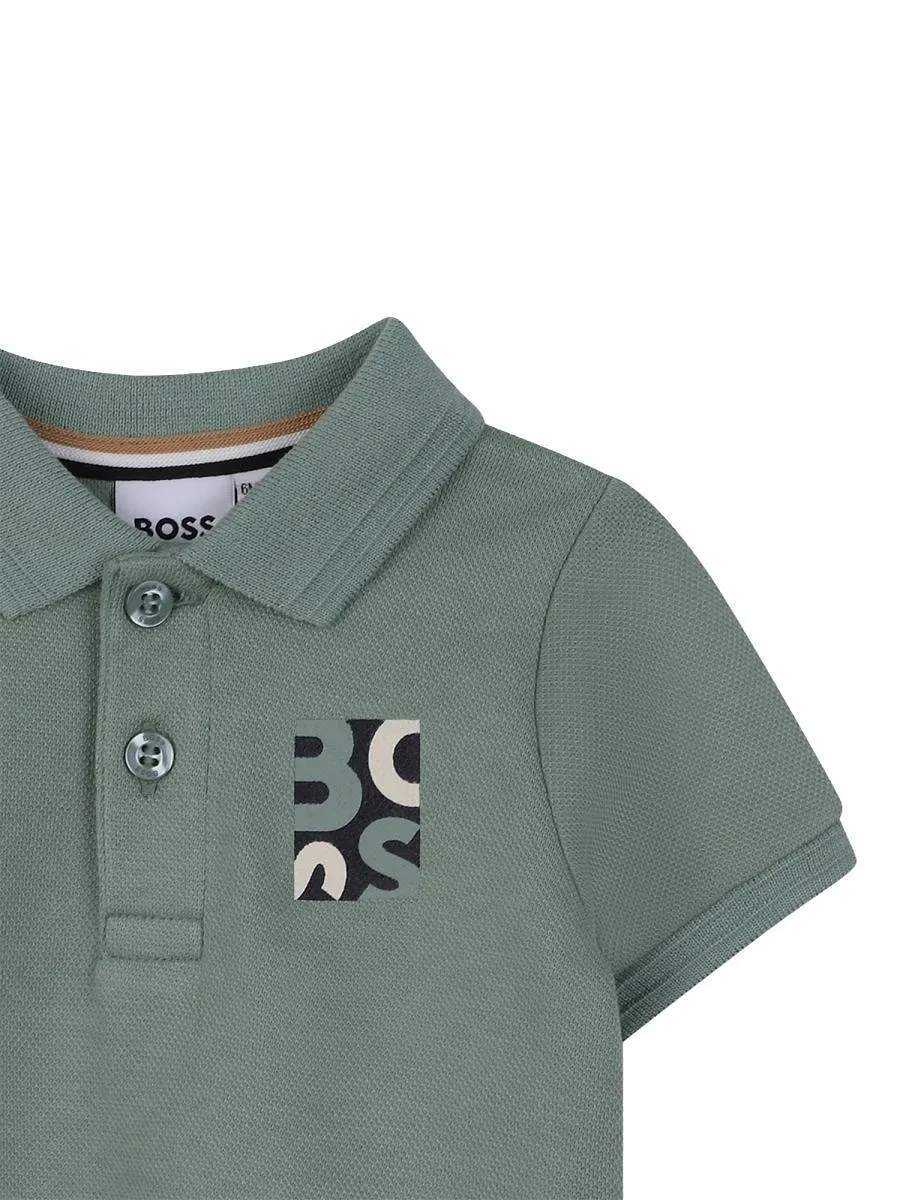 Hugo Boss Kids Logo Artwork Polo Shirt