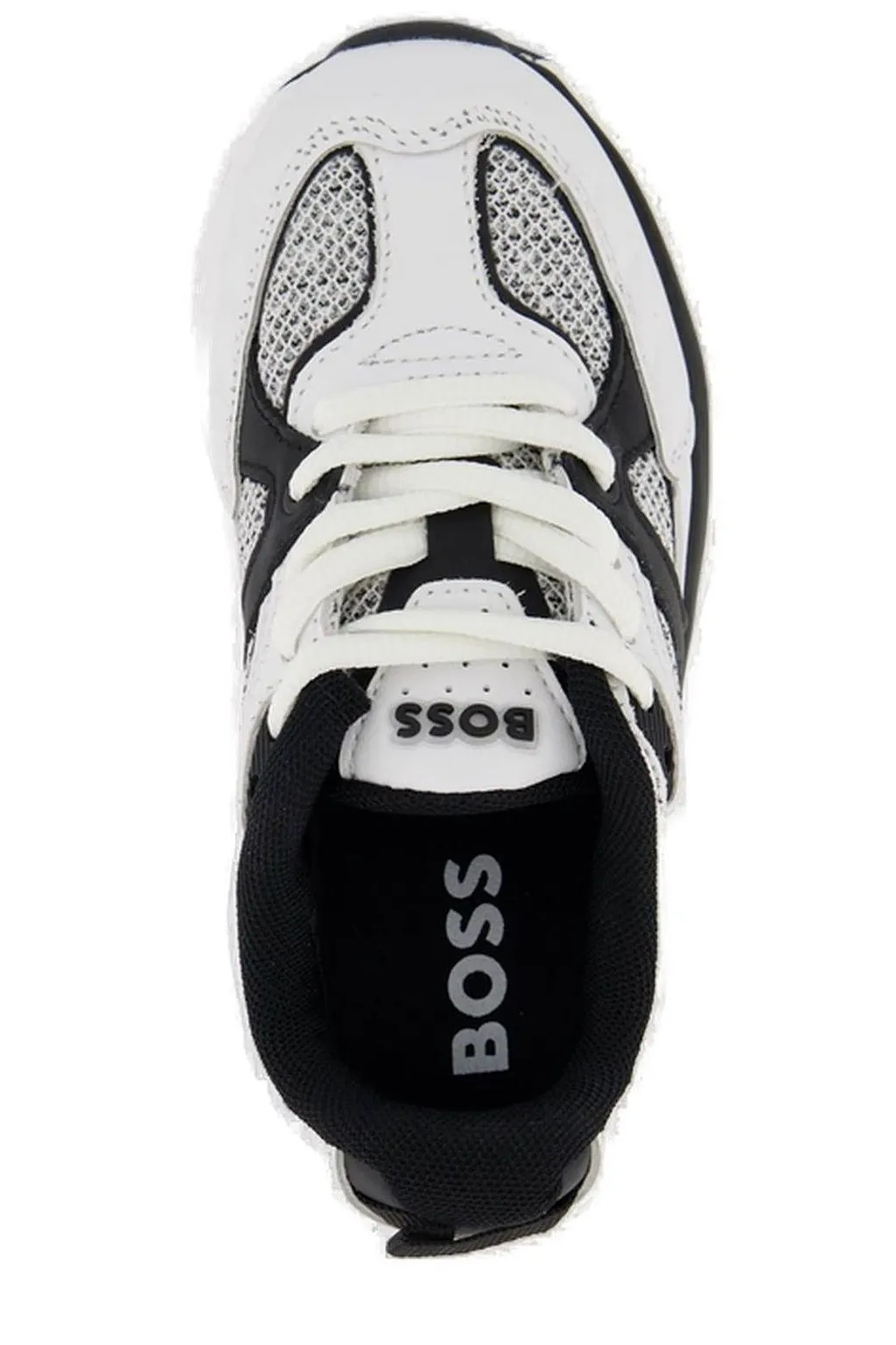 Boss Kids Mesh-Panelled Lace-Up Sneakers