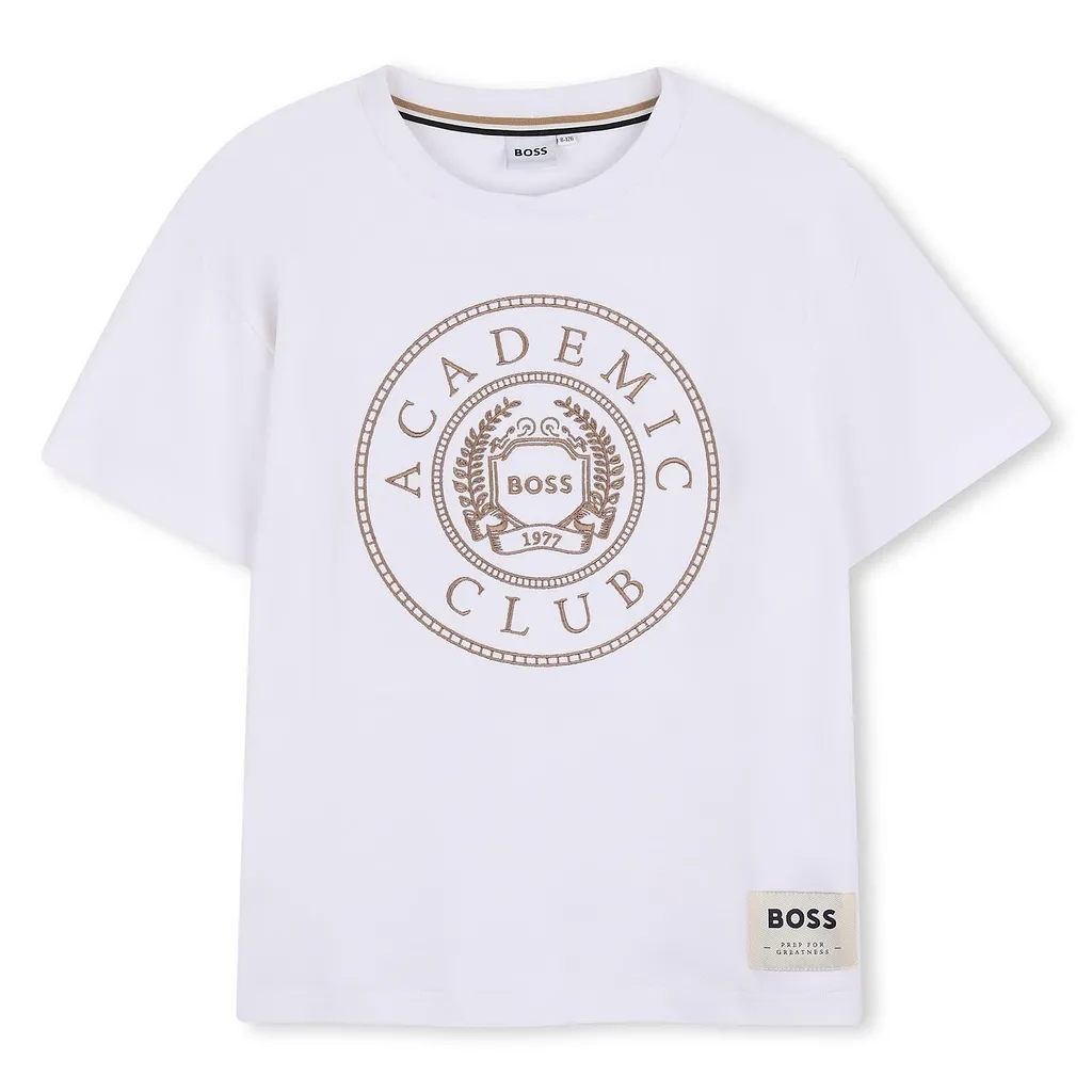Boss Kids Short-Sleeved Crewneck T-Shirt