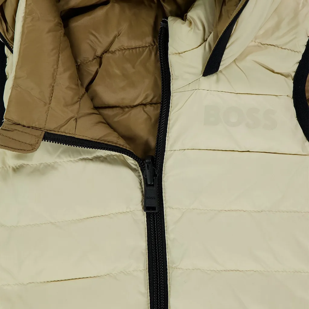 Boss Kids Reversible Hooded Quilted Gilet