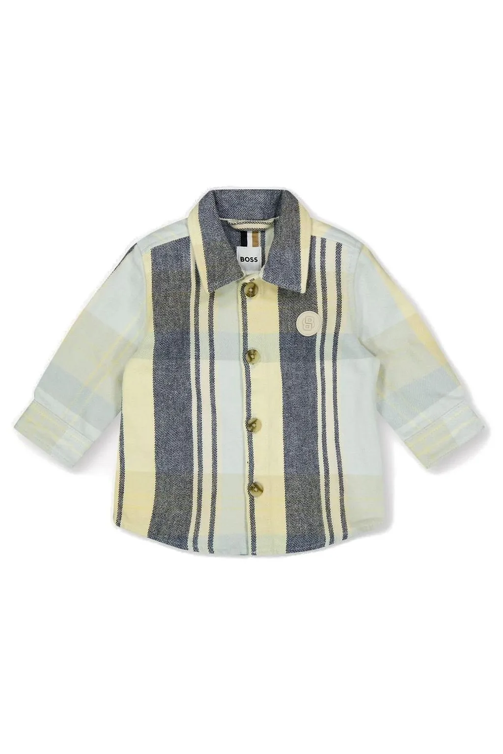 Boss Kids Striped Button-Up Shirt