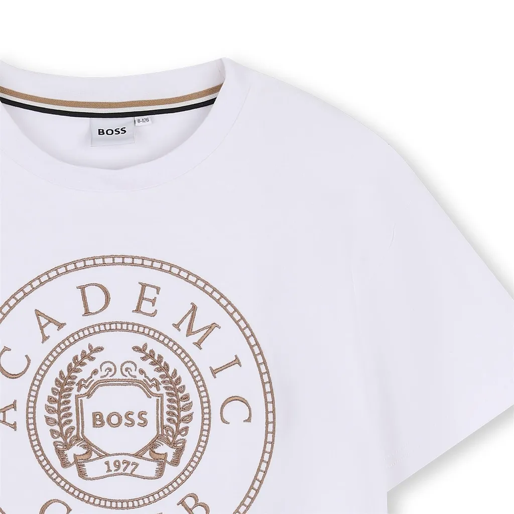 Boss Kids Short-Sleeved Crewneck T-Shirt