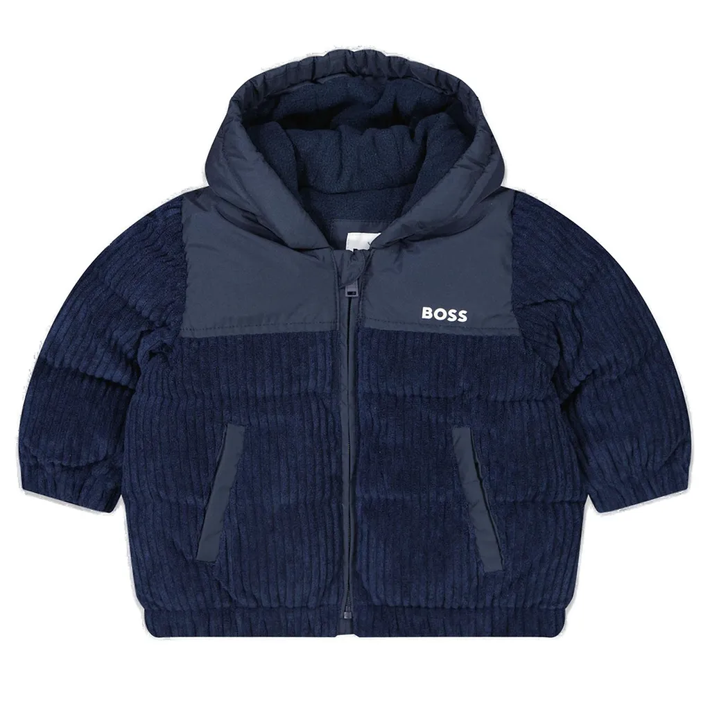 Boss Kids Zip-Up Padded Jacket