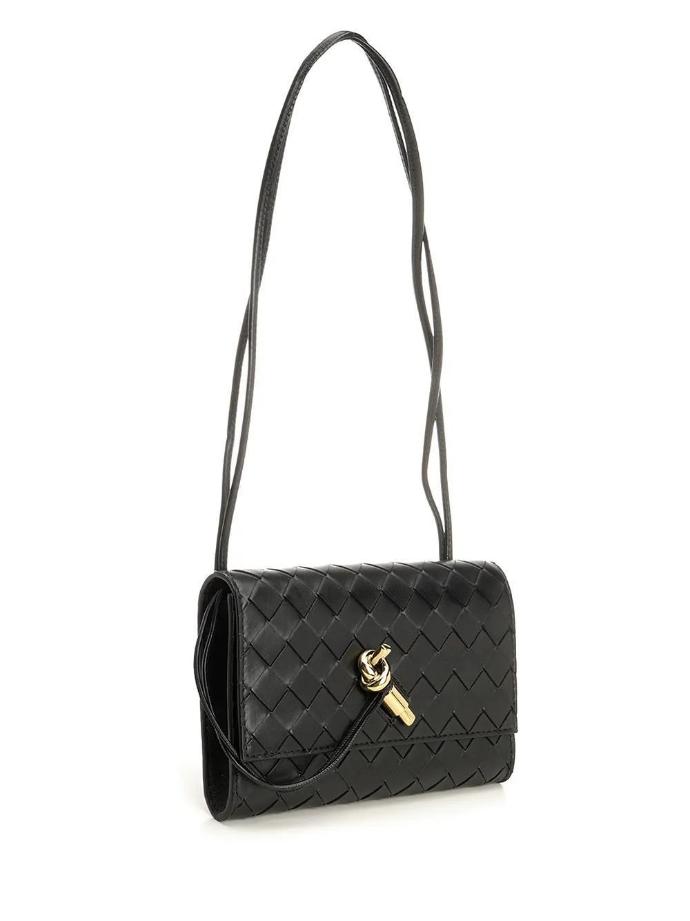 Bottega Veneta Andiamo Foldover Top Shoulder Bag