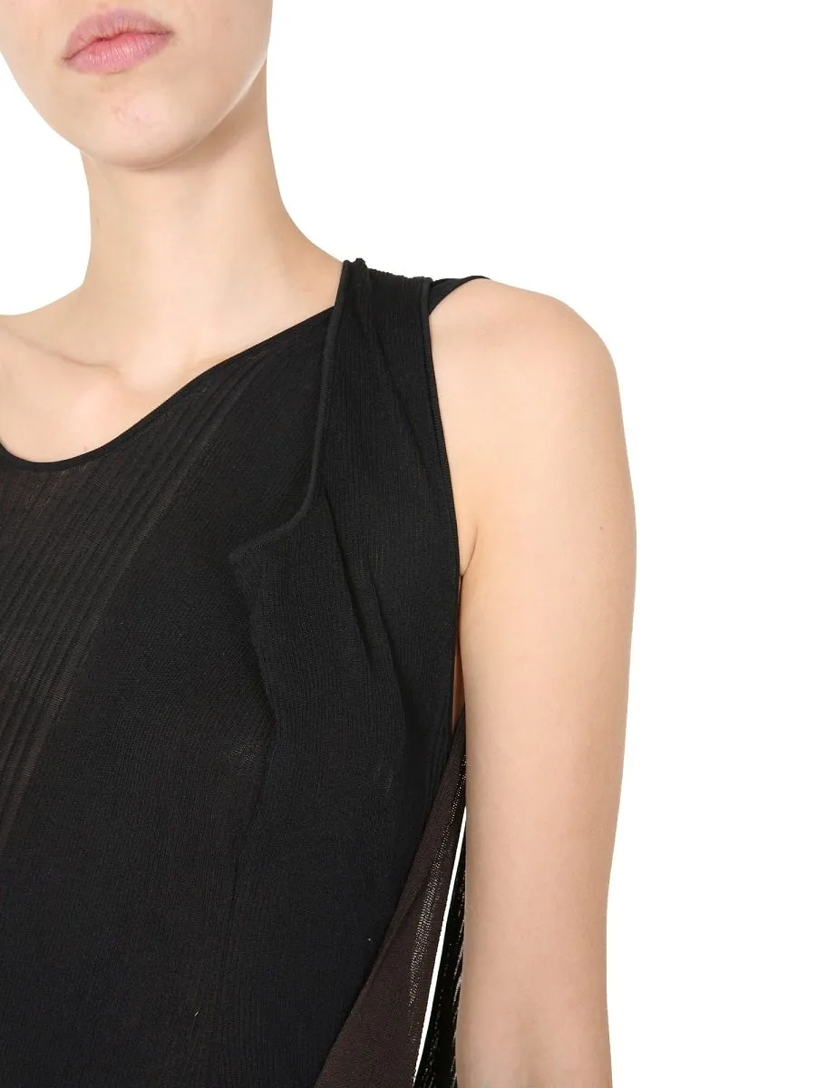 Bottega Veneta Cut-Out Layered Knit Dress