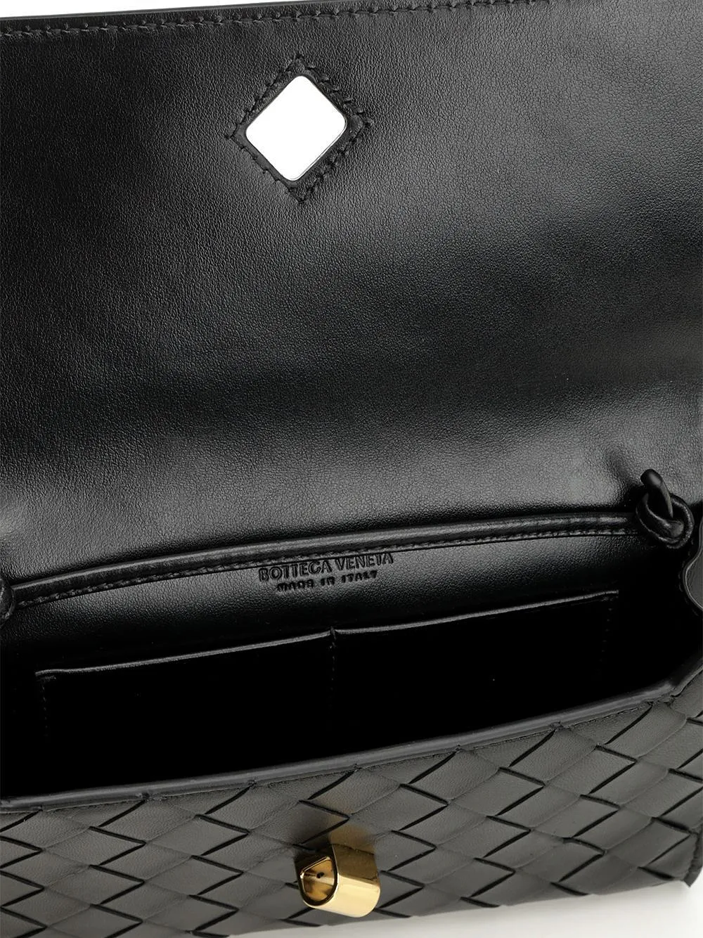 Bottega Veneta Andiamo Foldover Top Shoulder Bag