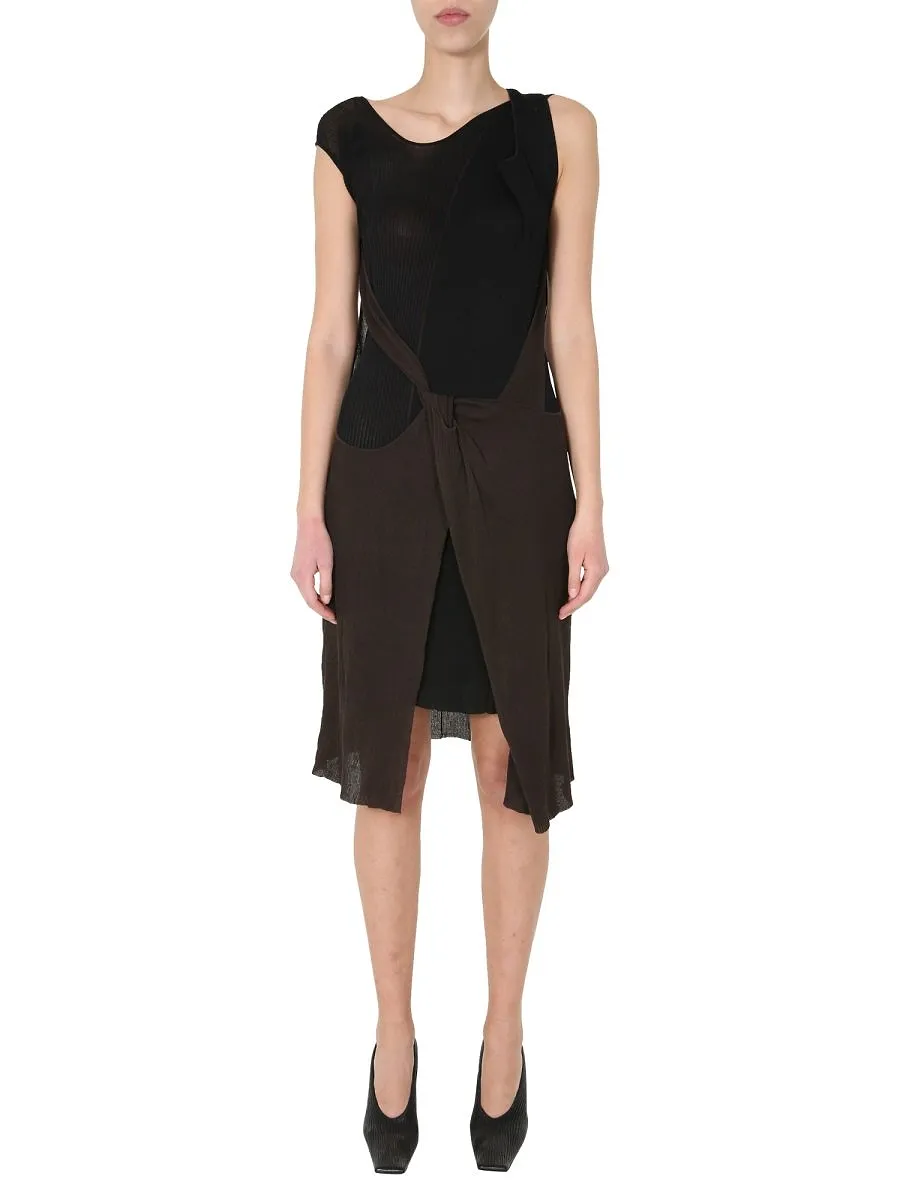 Bottega Veneta Cut-Out Layered Knit Dress