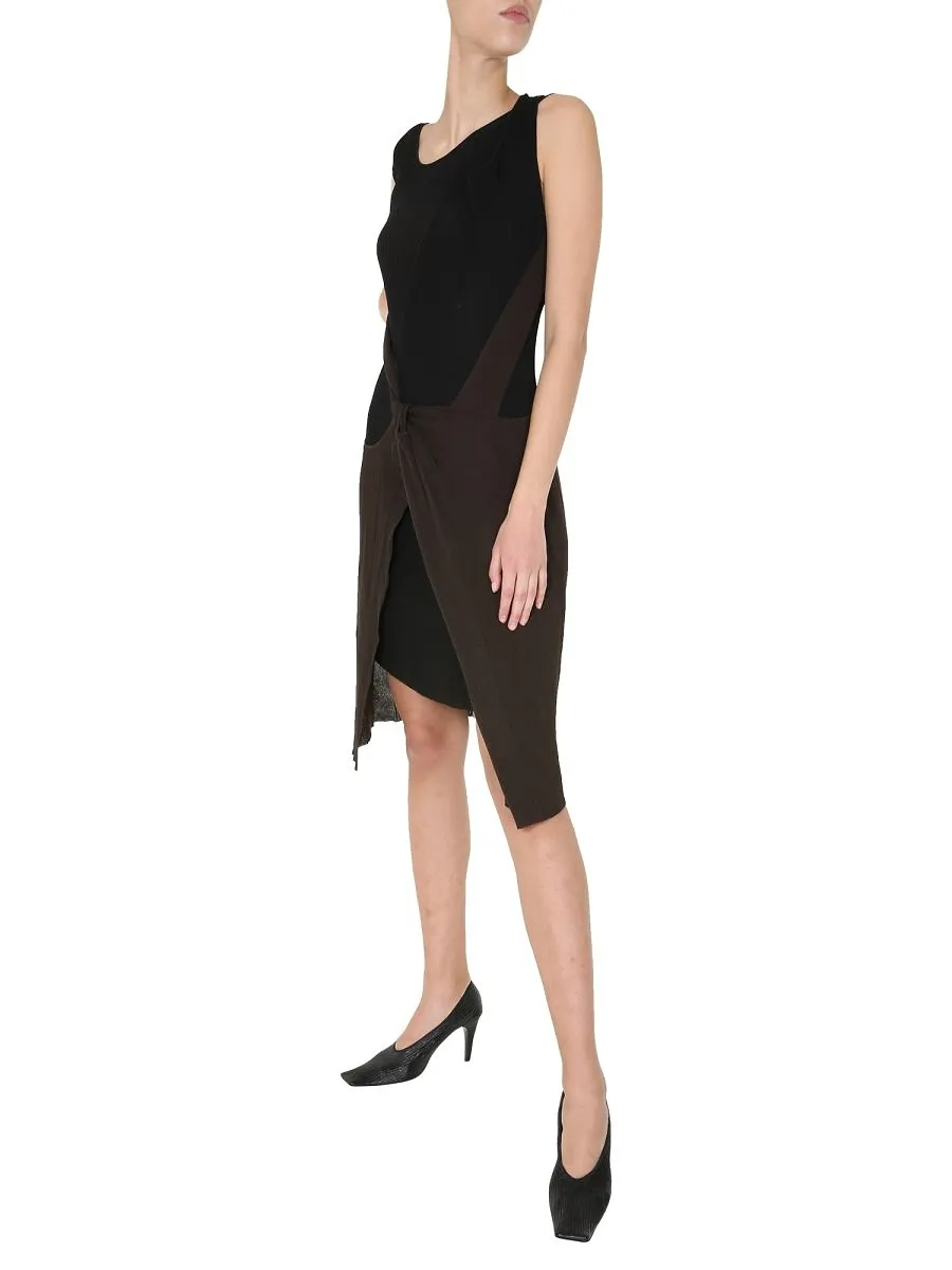 Bottega Veneta Cut-Out Layered Knit Dress