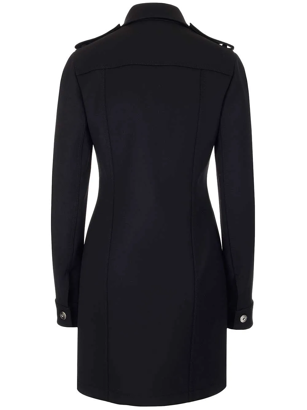 Bottega Veneta Structured Buttoned Mini Shirt Dress