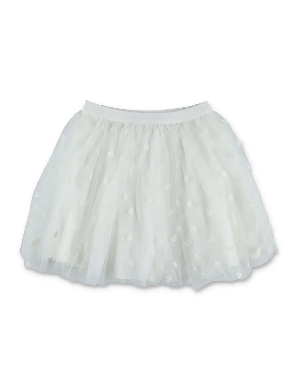 Bonpoint Pois Flower Embroidered Tulle Skirt