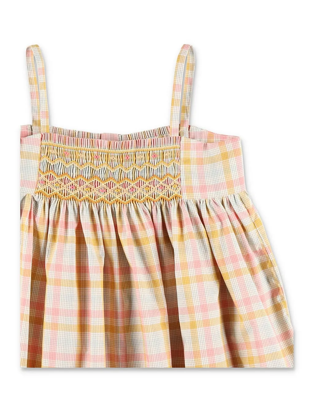 Bonpoint Prunelle Smocked And Hand-Embroidered Blouse