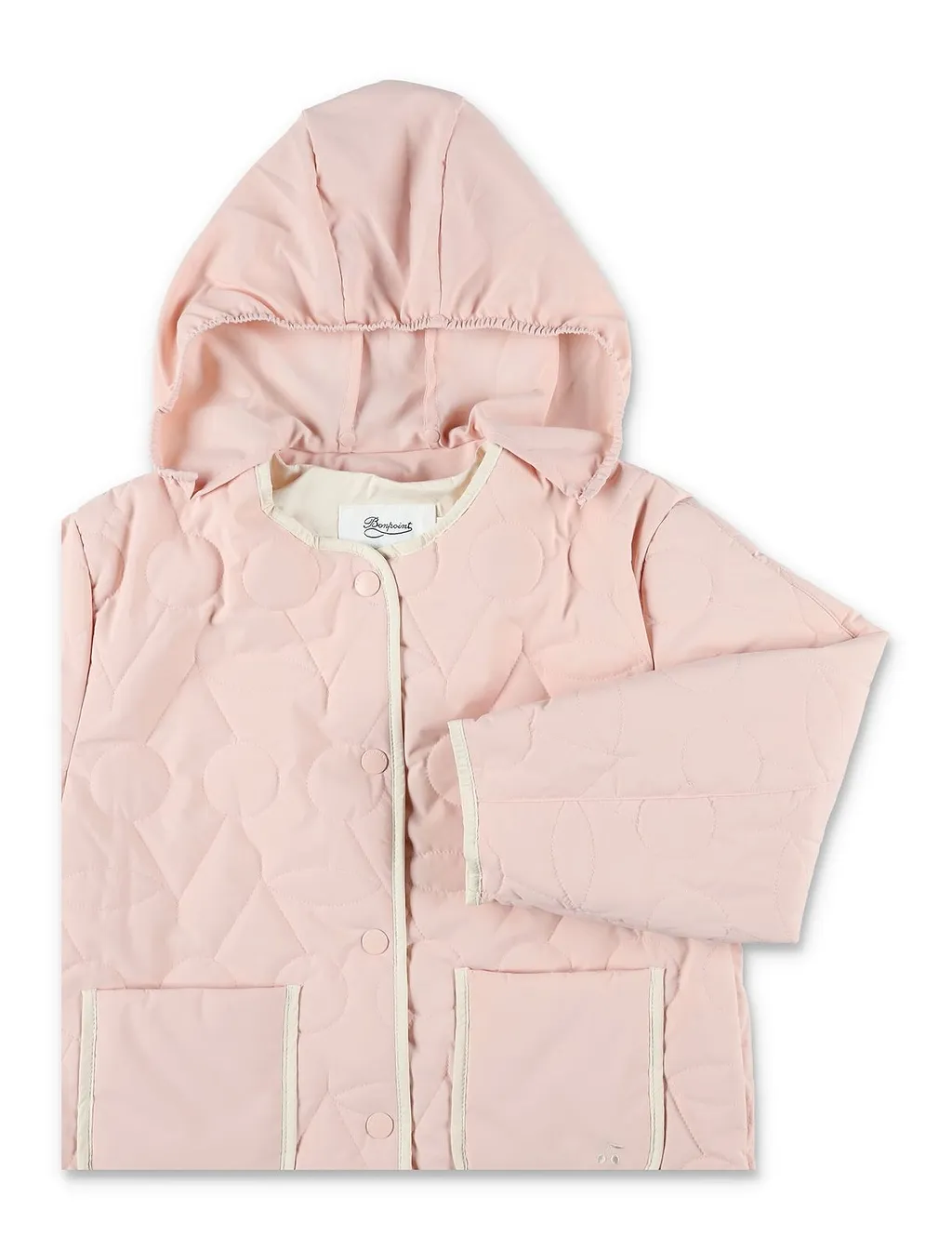 Bonpoint Quilted Logo Cherry Jacket