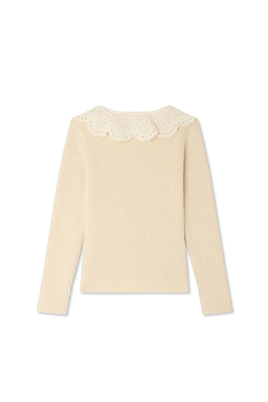 Bonpoint Ruffled Peter Pan Collar Maud Sweater