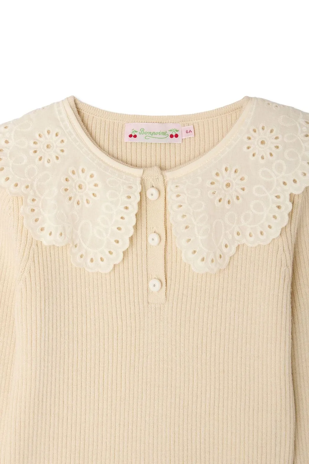 Bonpoint Ruffled Peter Pan Collar Maud Sweater