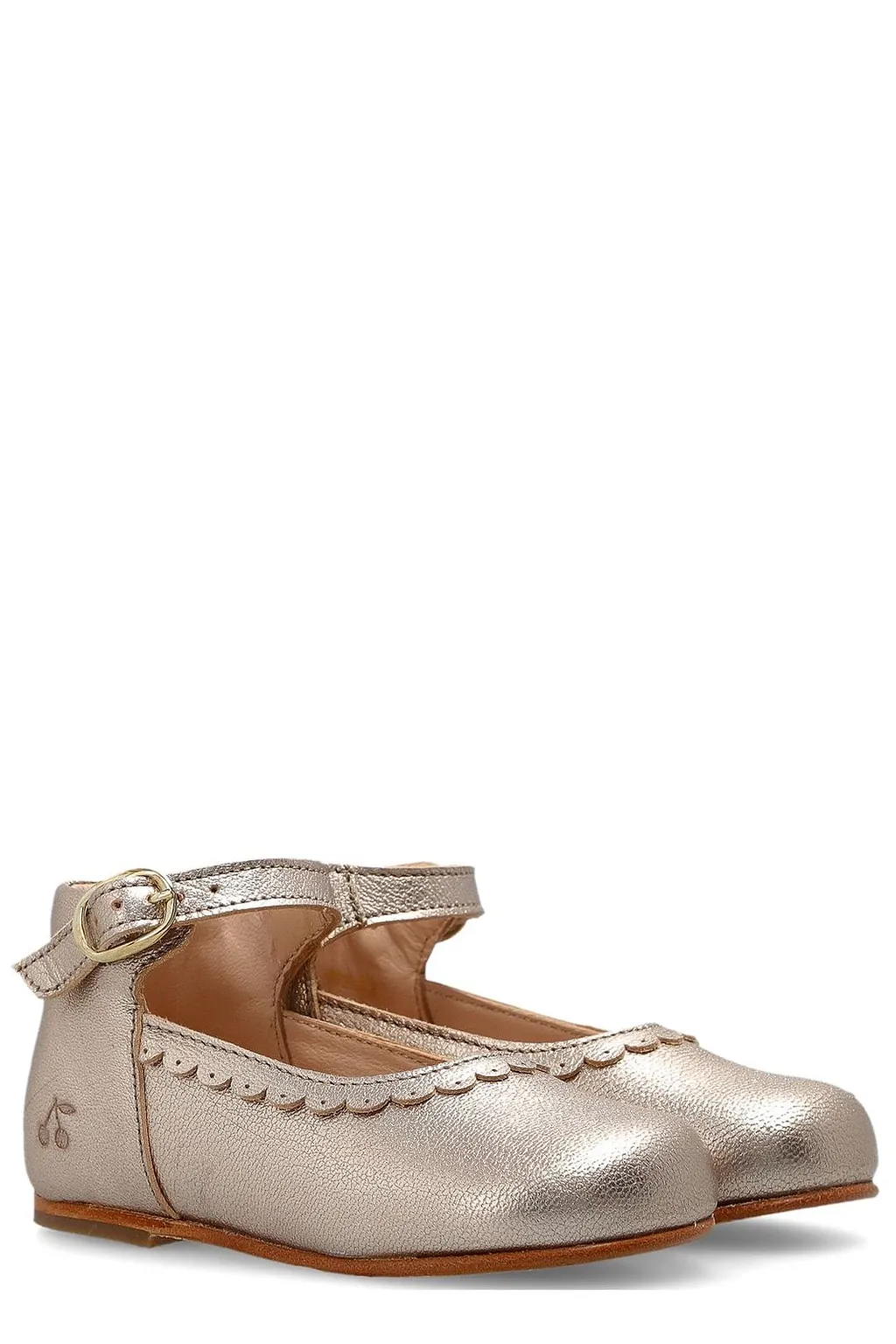 Bonpoint Scalloped Strap Ballerinas