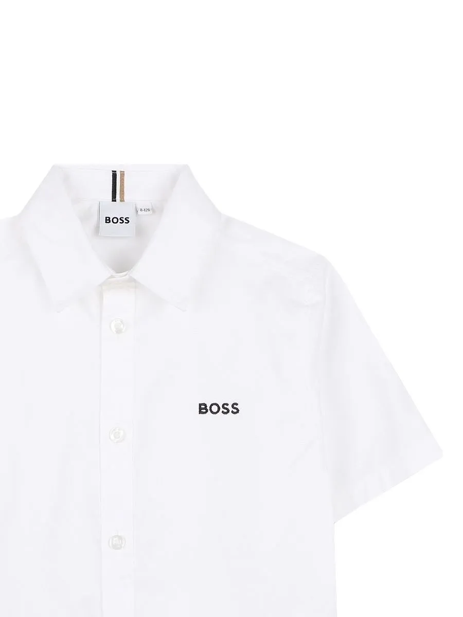 Hugo Boss Kids Logo Short-Sleeve Shirt