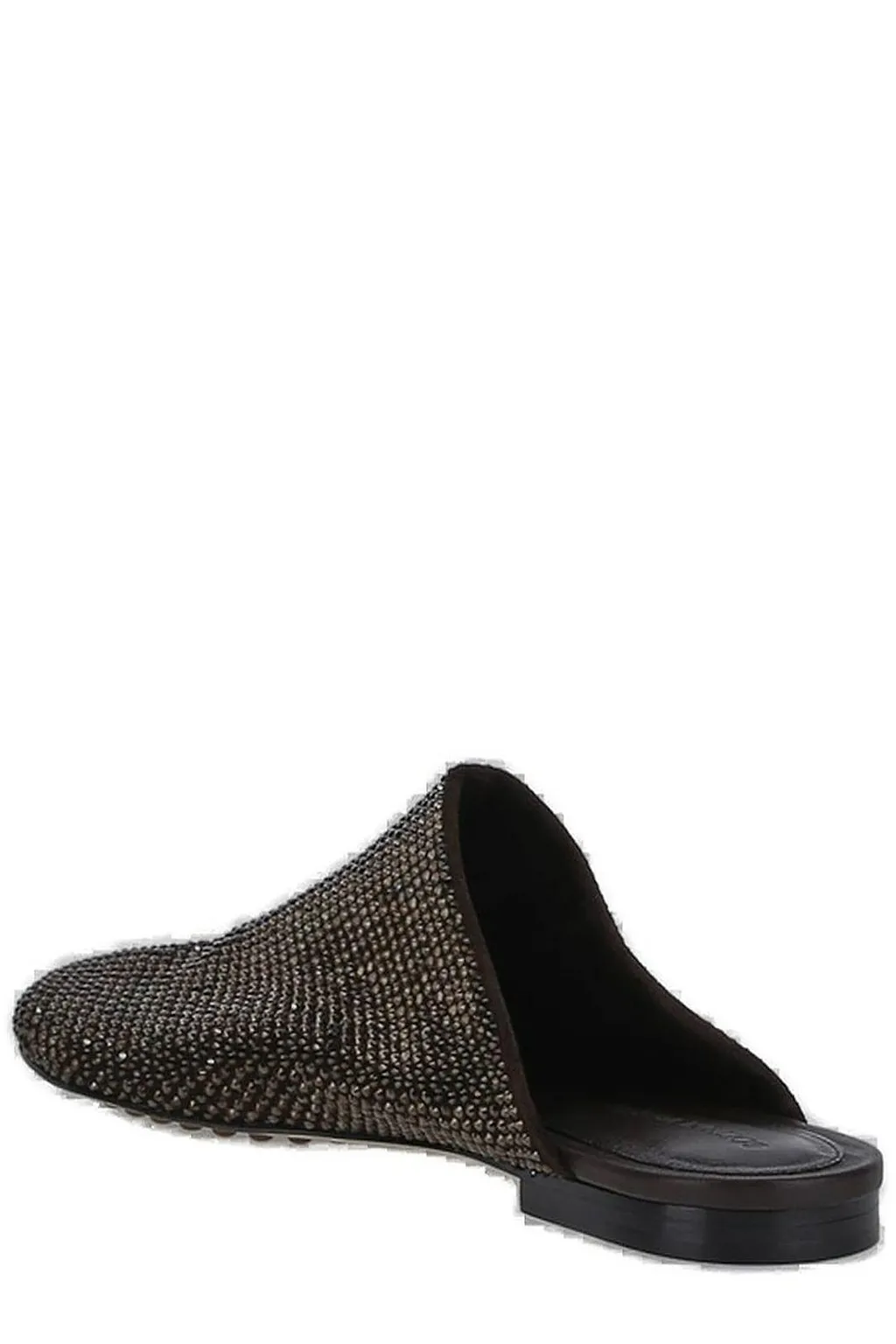 Bottega Veneta Crystal Embellished Slip-On Flats