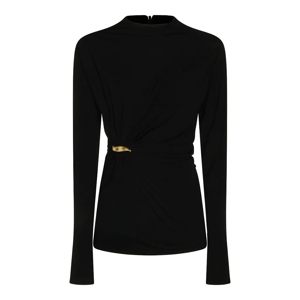 Bottega Veneta Embellished Long Sleeved Top