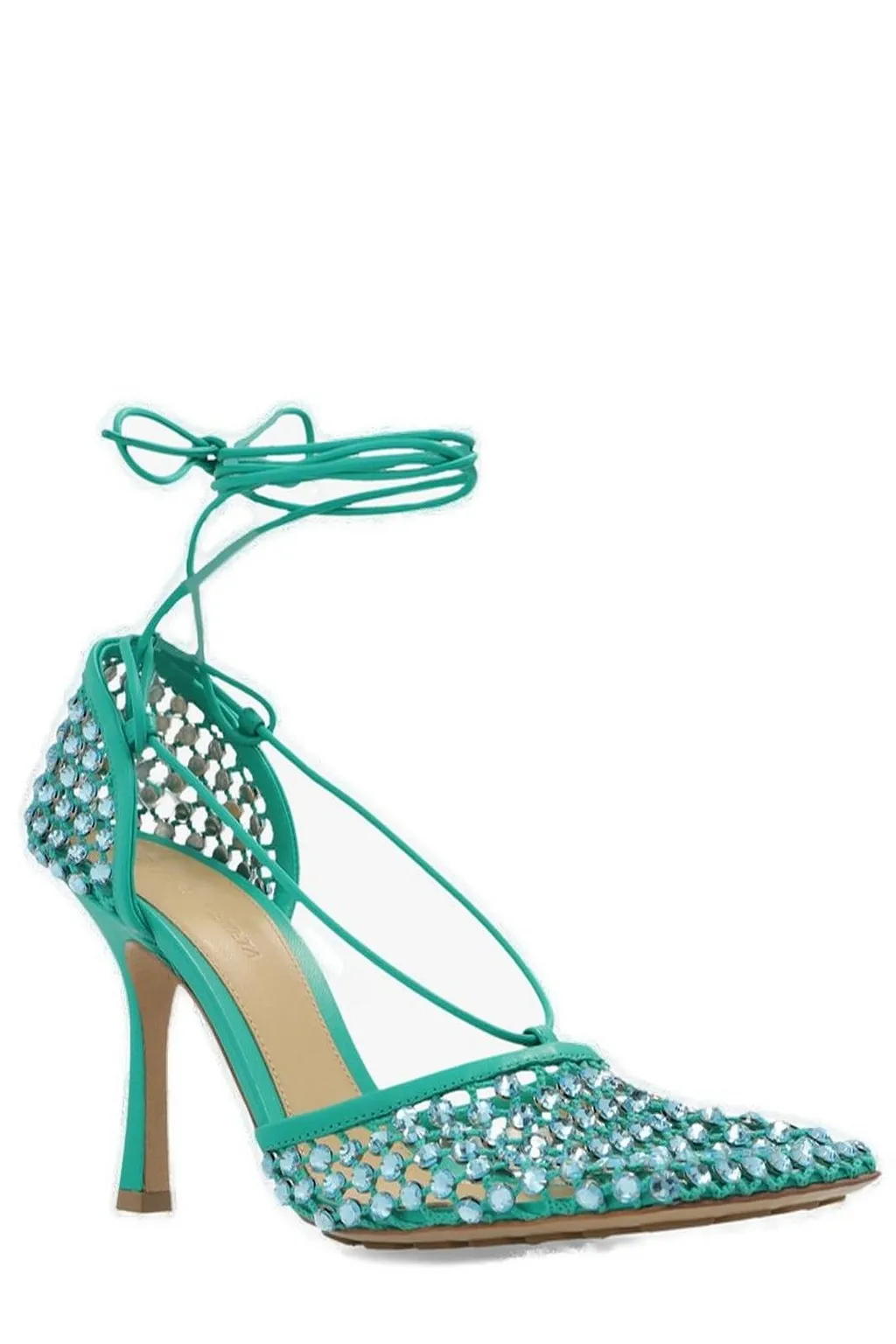 Bottega Veneta Sparkle Stretch Sandals