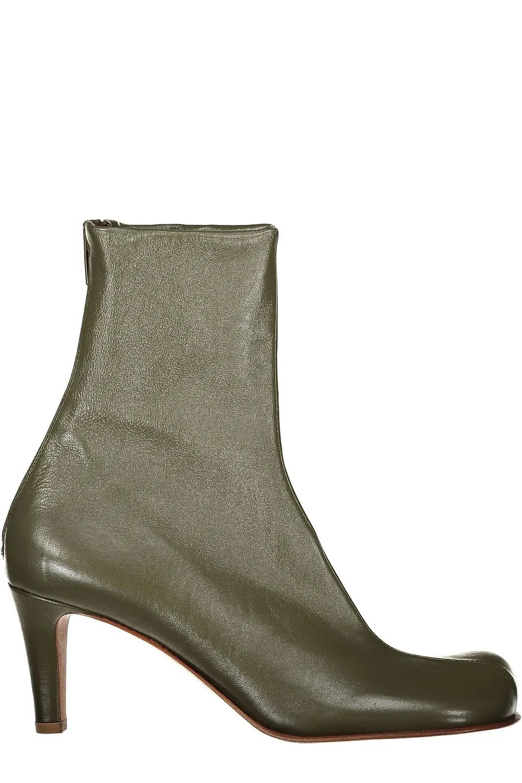 Bottega Veneta Square-Toe Bloc Ankle Boots