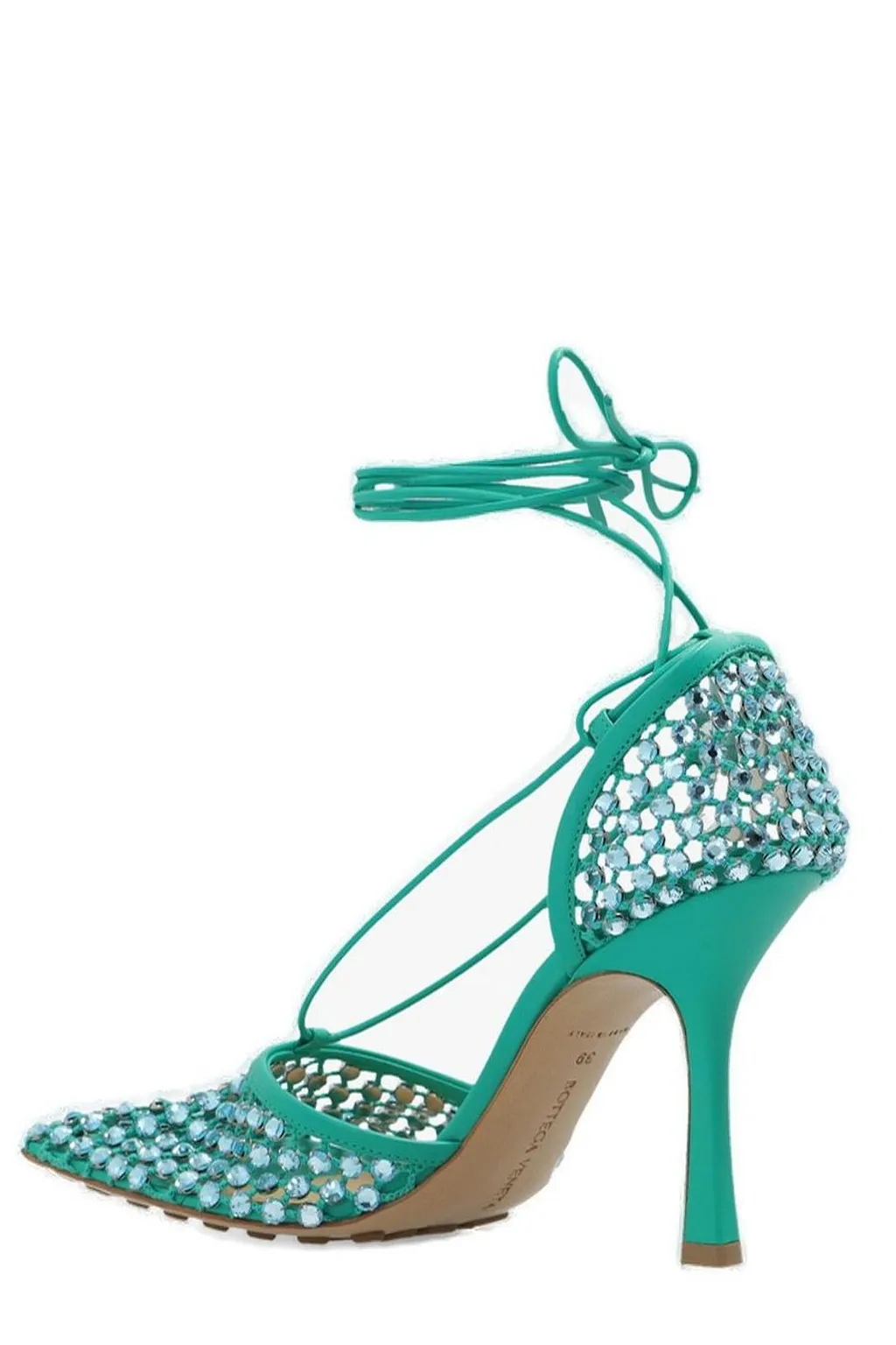 Bottega Veneta Sparkle Stretch Sandals