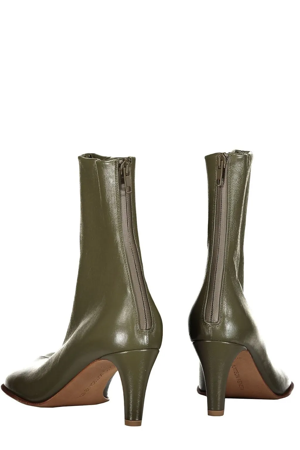 Bottega Veneta Square-Toe Bloc Ankle Boots