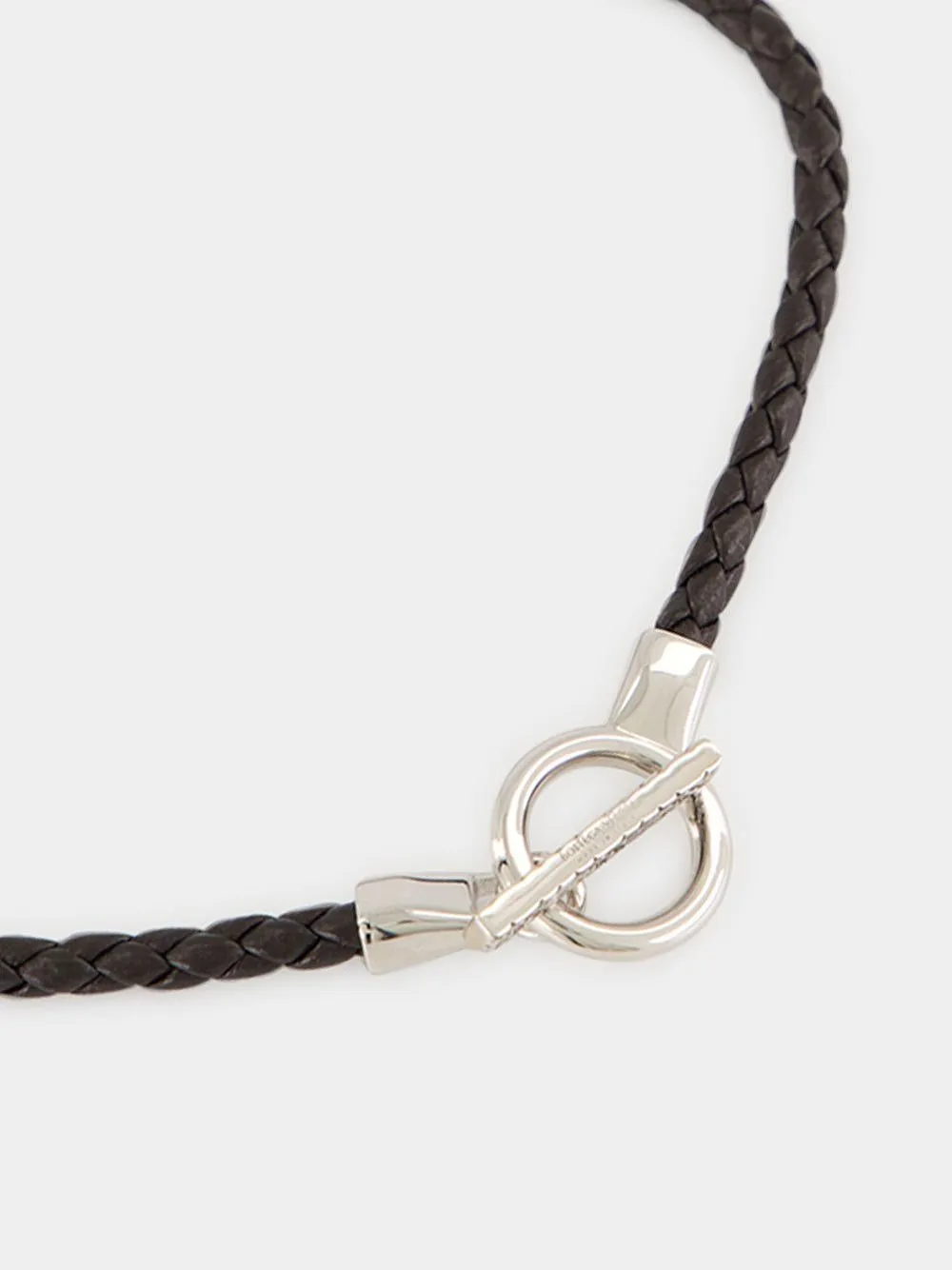 Bottega Veneta T-Bar Leather Bracelet