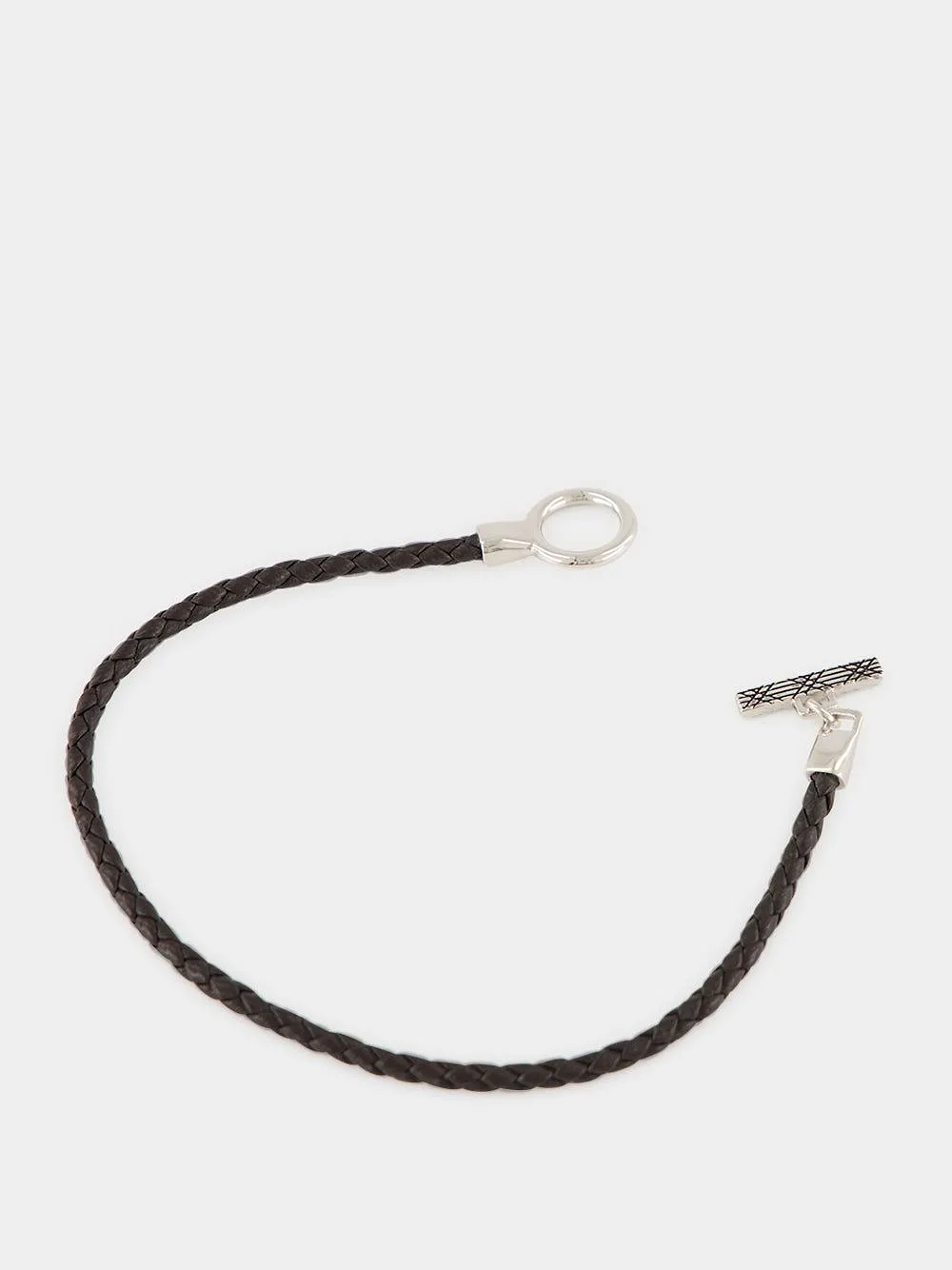 Bottega Veneta T-Bar Leather Bracelet