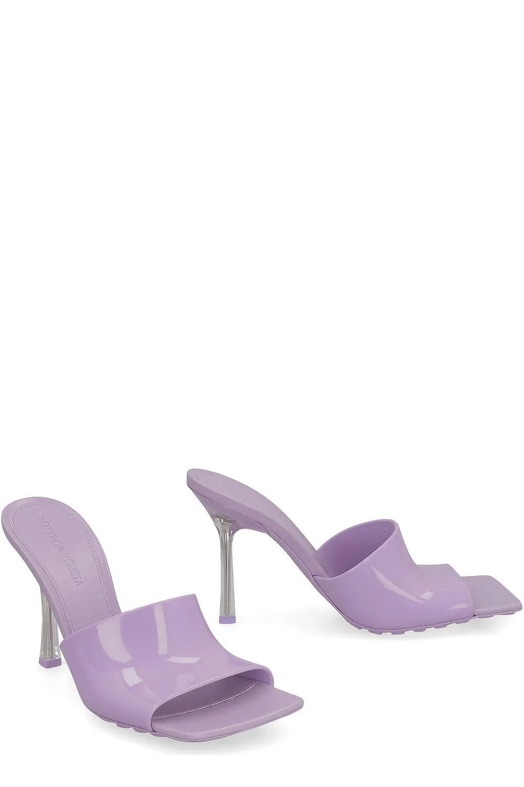 Bottega Veneta Transparent-Strap Heeled Sandals