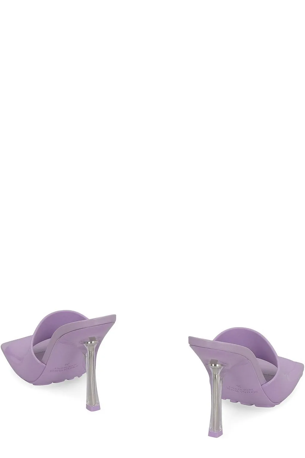 Bottega Veneta Transparent-Strap Heeled Sandals