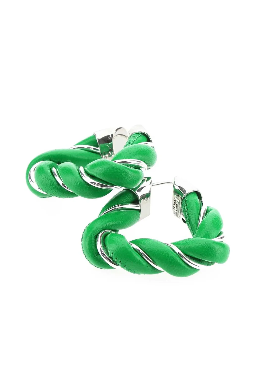Bottega Veneta Woven Hoop Earrings
