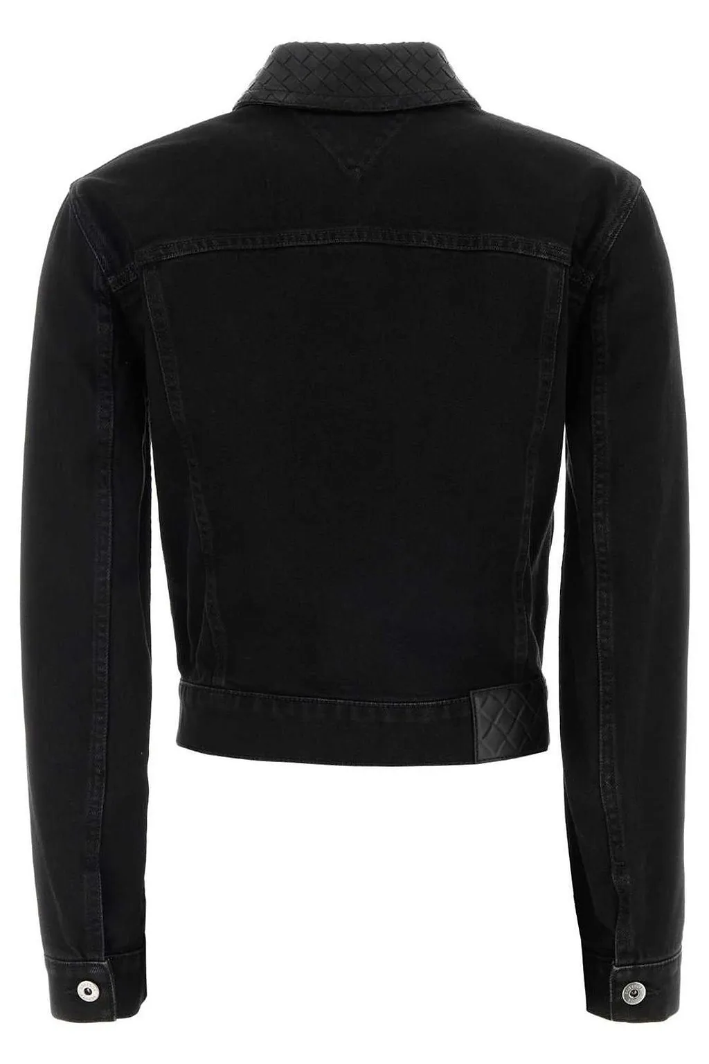 Bottega Veneta Woven-Collar Denim Jacket