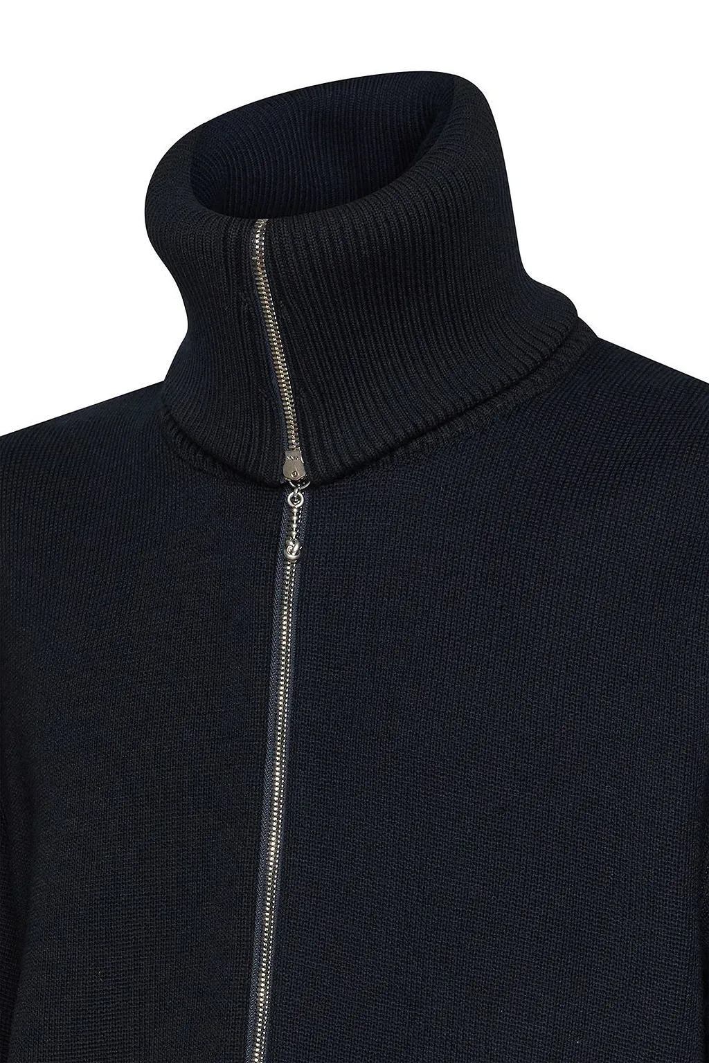 Bottega Veneta Zip-Up High Collar Knitted Sweater