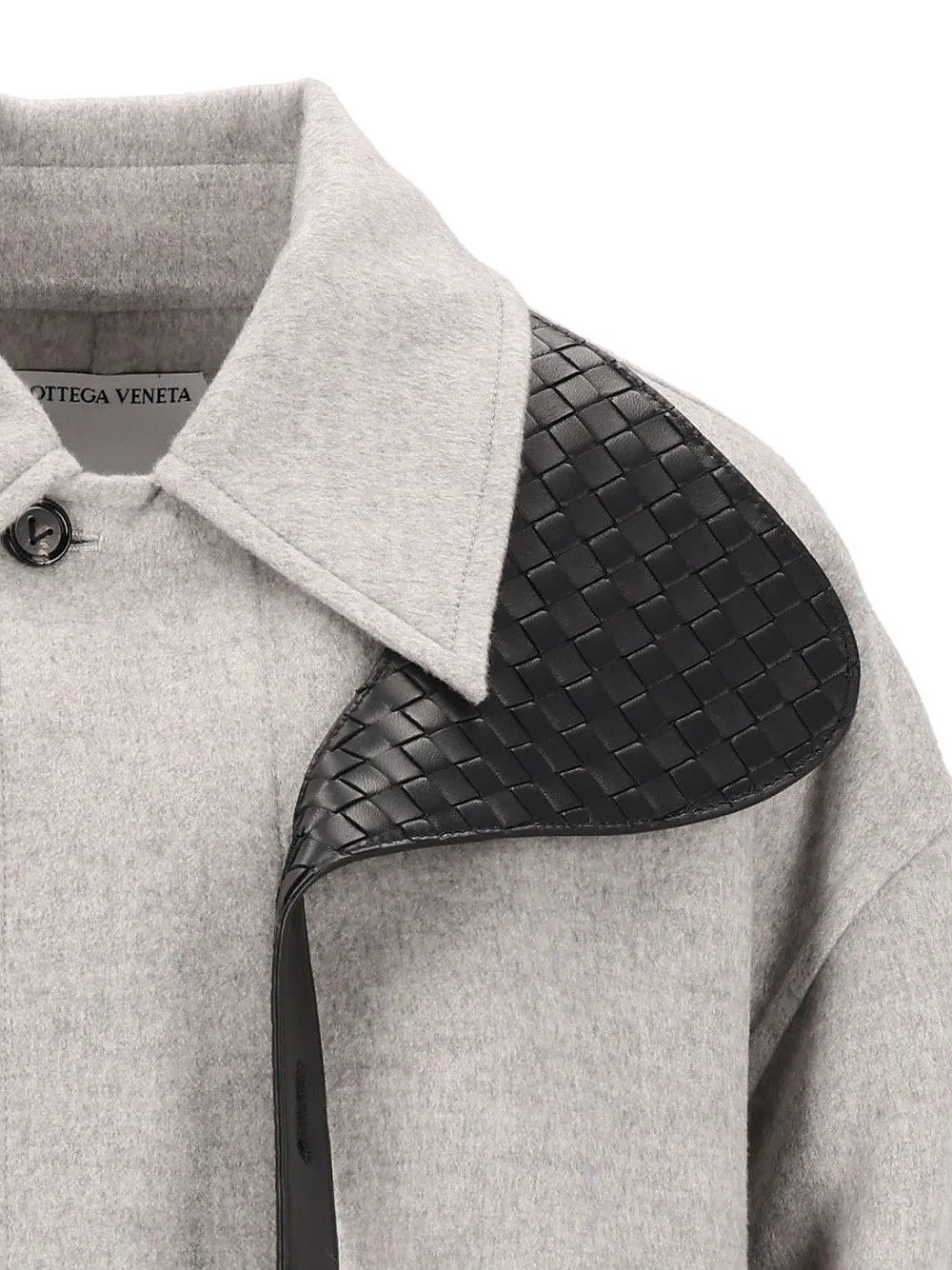 Bottega Veneta Woven-Trim Splittable Coat