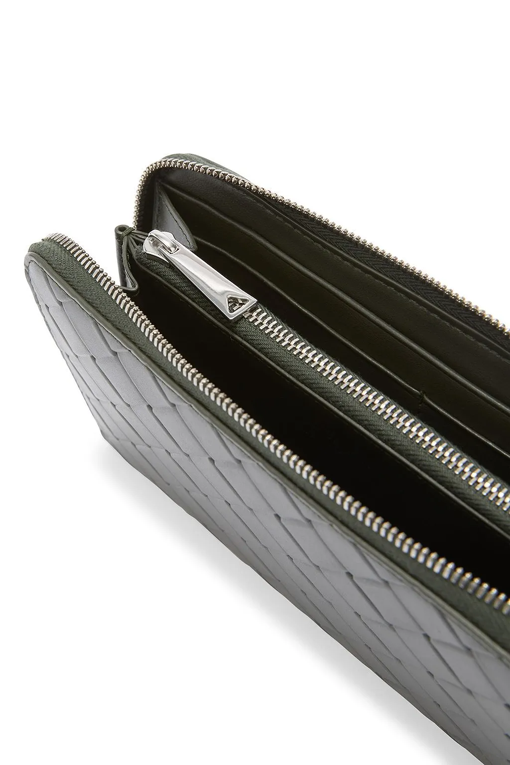 Bottega Veneta Zip-Around Quilted Wallet