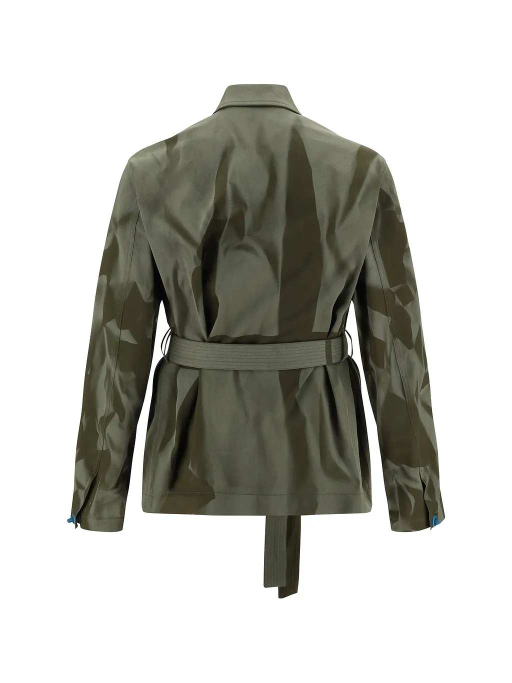 Botter Abstract-Printed Pocket Detailed Belted Jacket