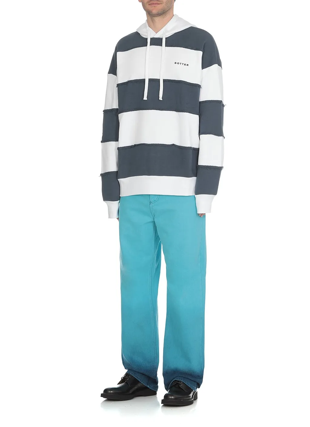 Botter Raw Edge Striped Hoodie