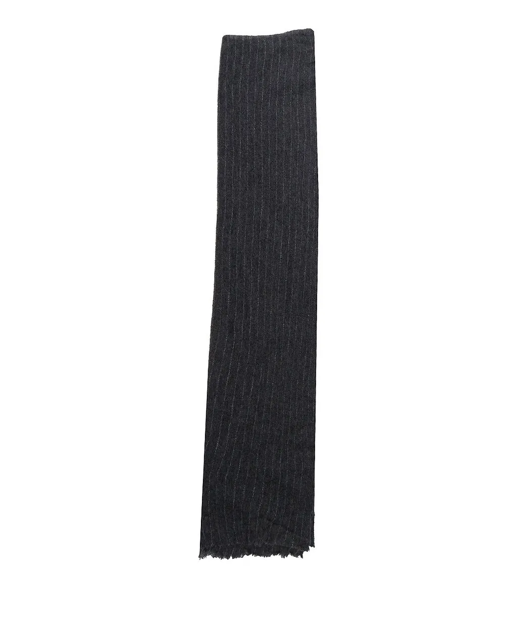 Botto Giuseppe Striped Ribbed Knit Scarf