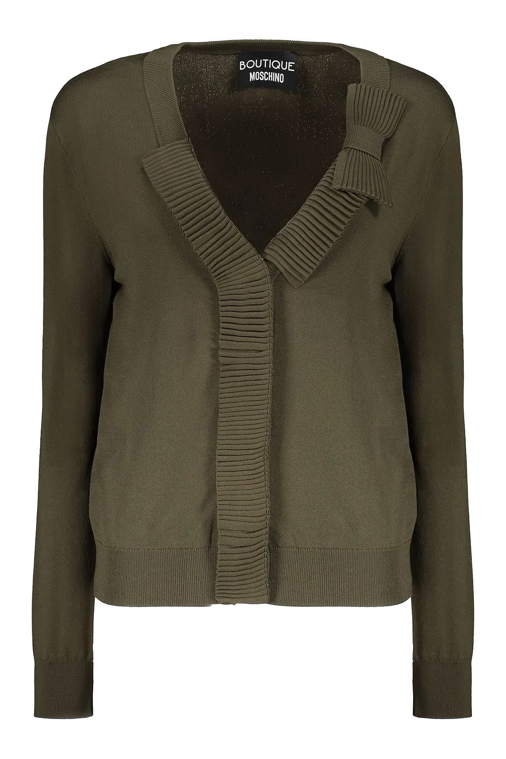 Boutique Moschino Bow-Detail Knit Cardigan