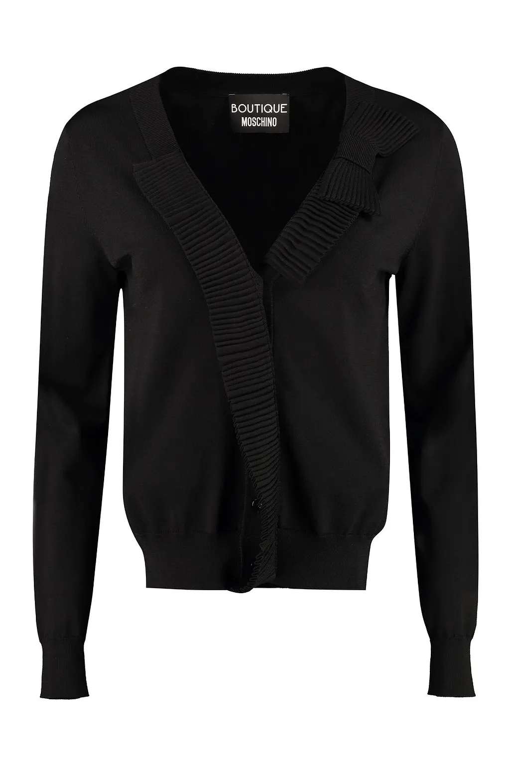 Boutique Moschino Bow-Detail Knit Cardigan