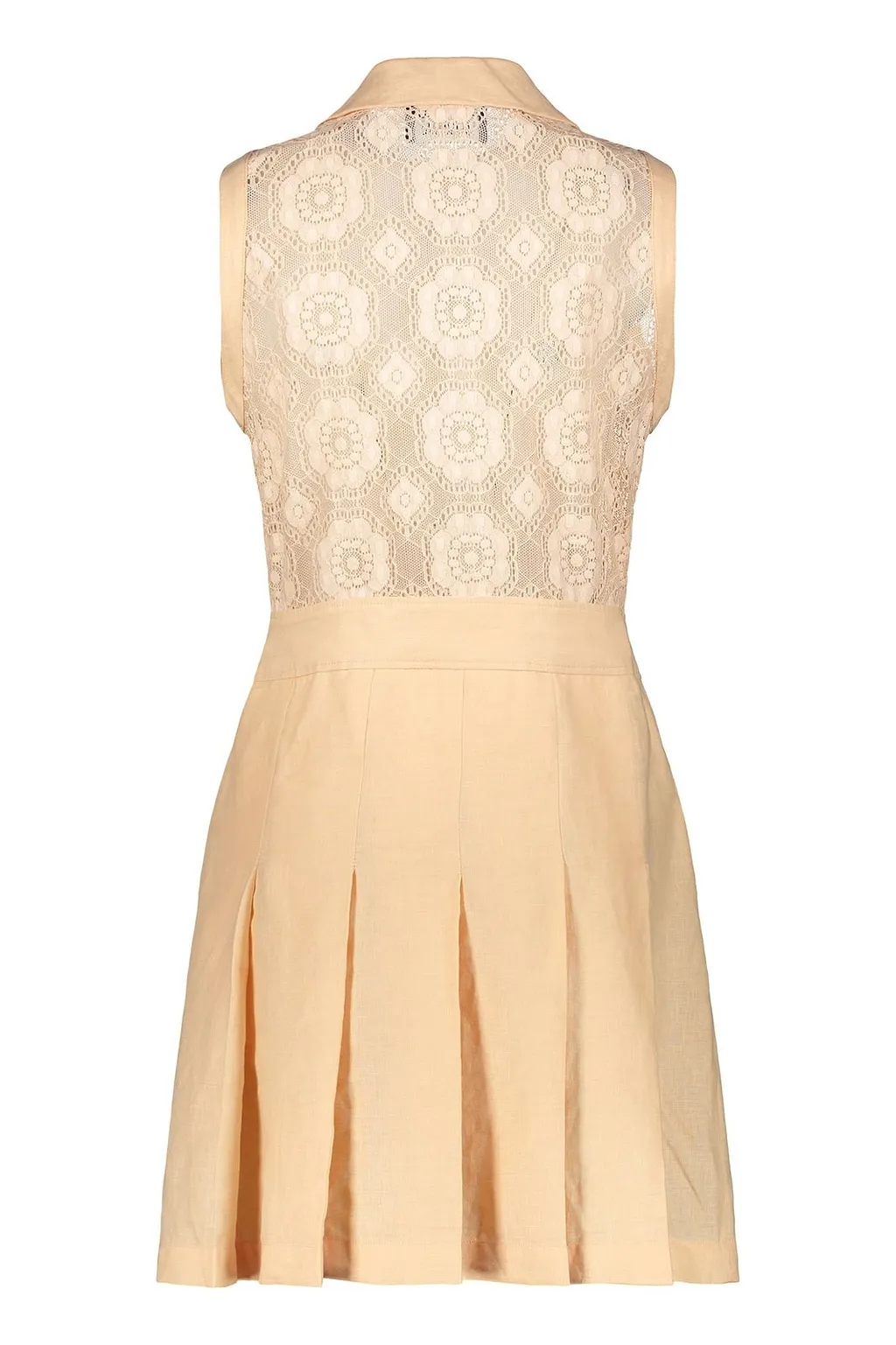 Boutique Moschino Lace Panel Sleeveless Dress